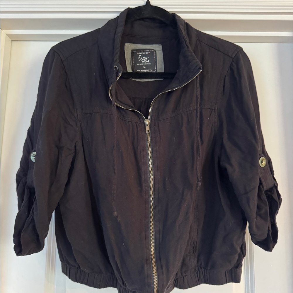 Cotton On Black Bomber Jacket